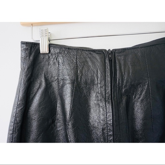 LEATHER SKIRT - Picture 3 of 11